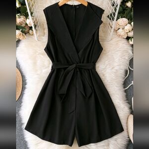 Shein | Size 3X Black sleeveless romper